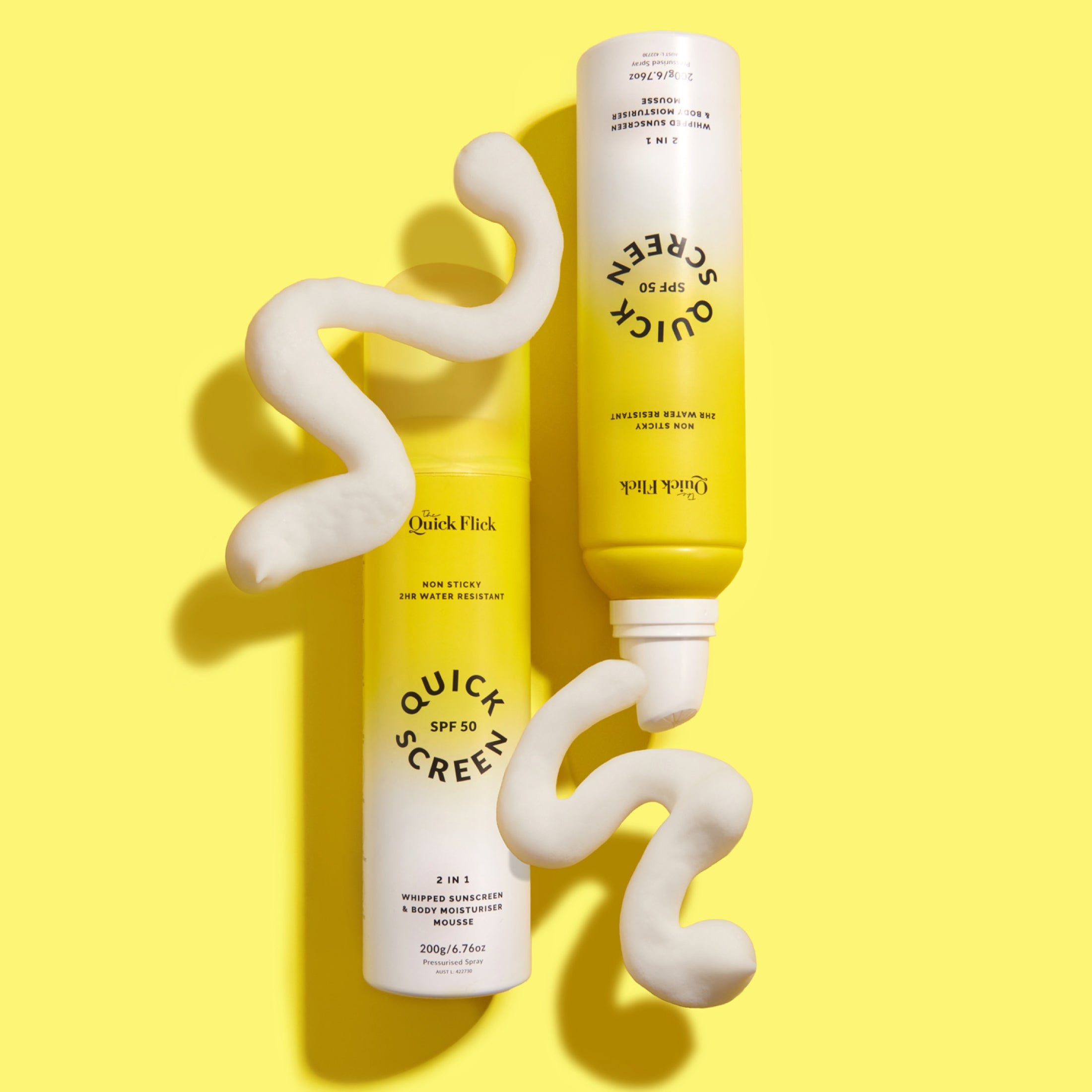 SPF50 Whipped Sunscreen & Body Moisturiser Mousse