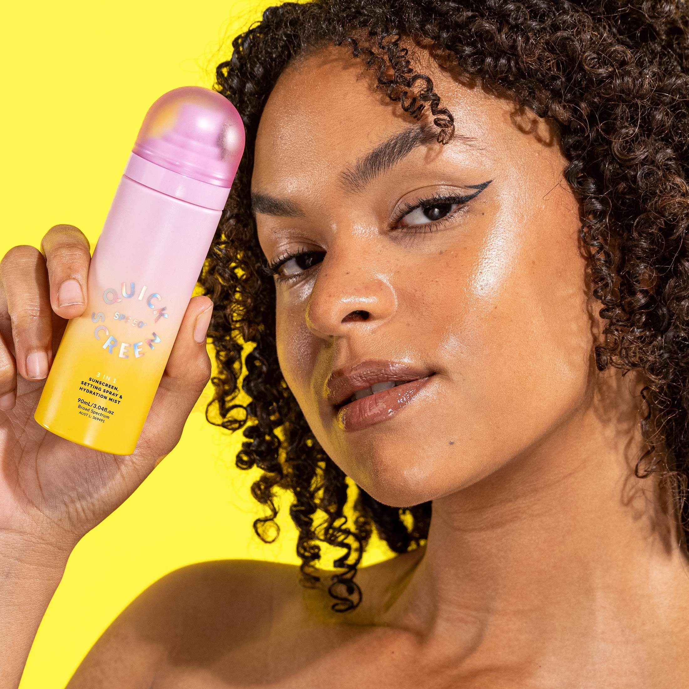 SPF 50+ Set Finishing Spray with Blue Light Defence - - Quick Flick