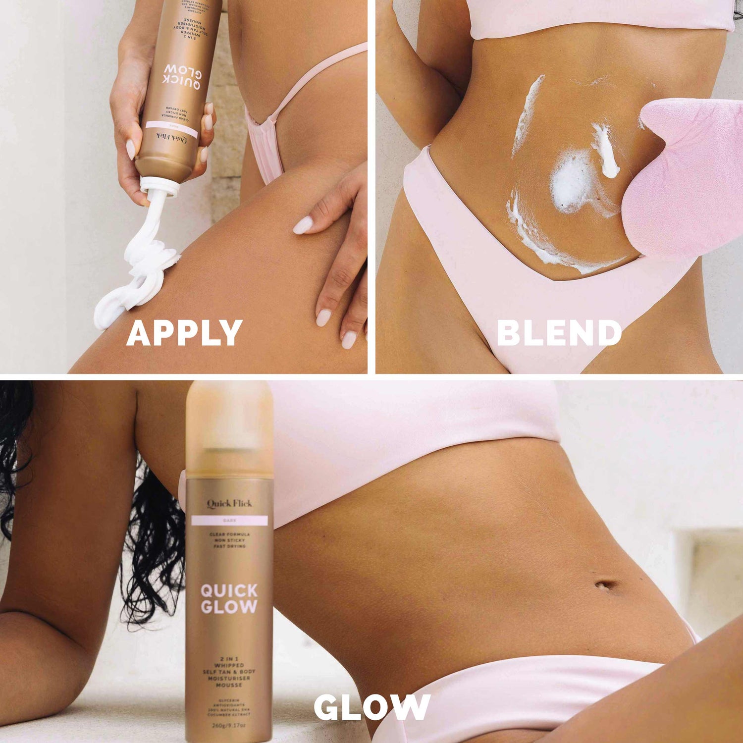Dark Whipped Tan &amp; Body Moisturiser Mousse