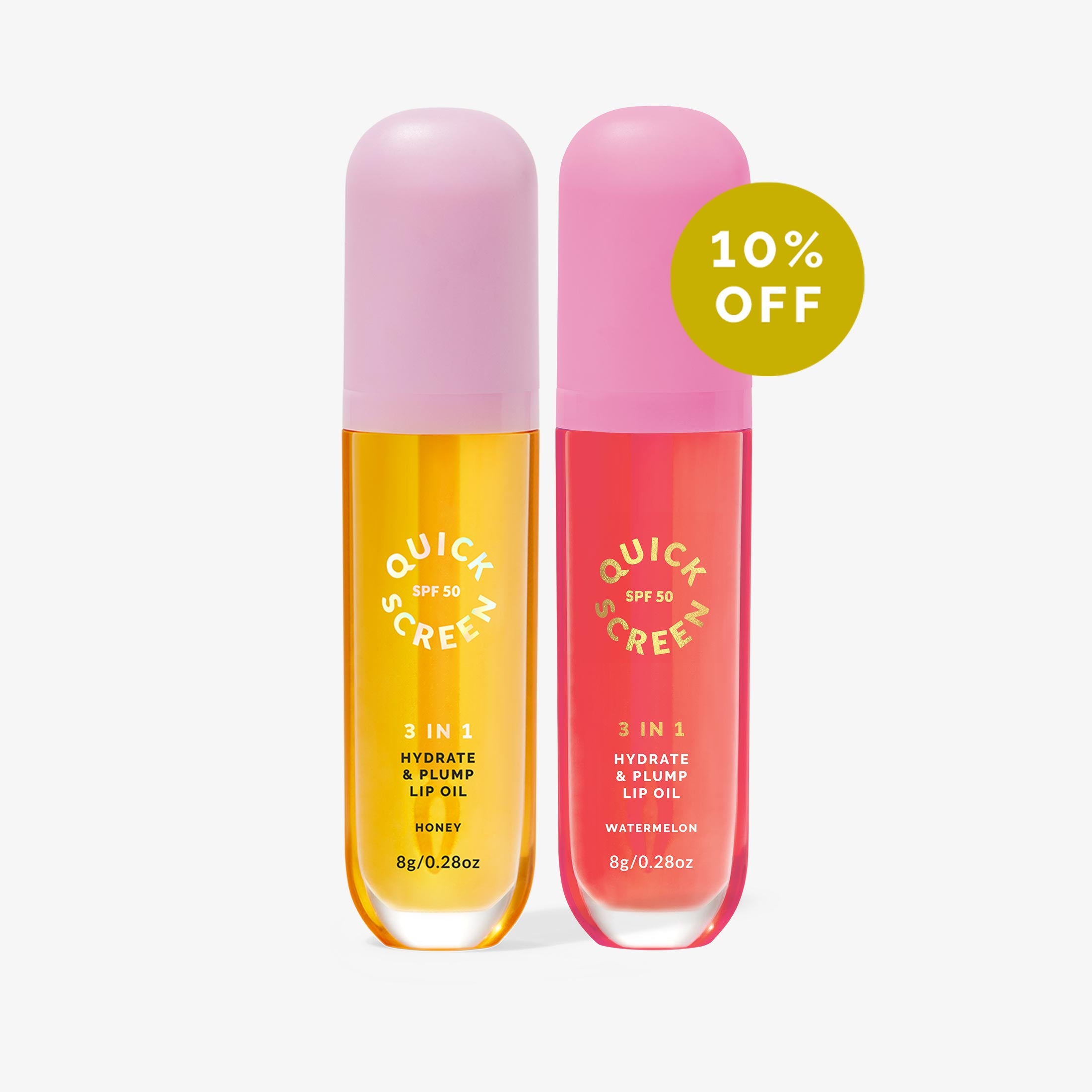 SPF50 3 in 1 Hydrate & Plump Honey Lip Oil – Quick Flick US