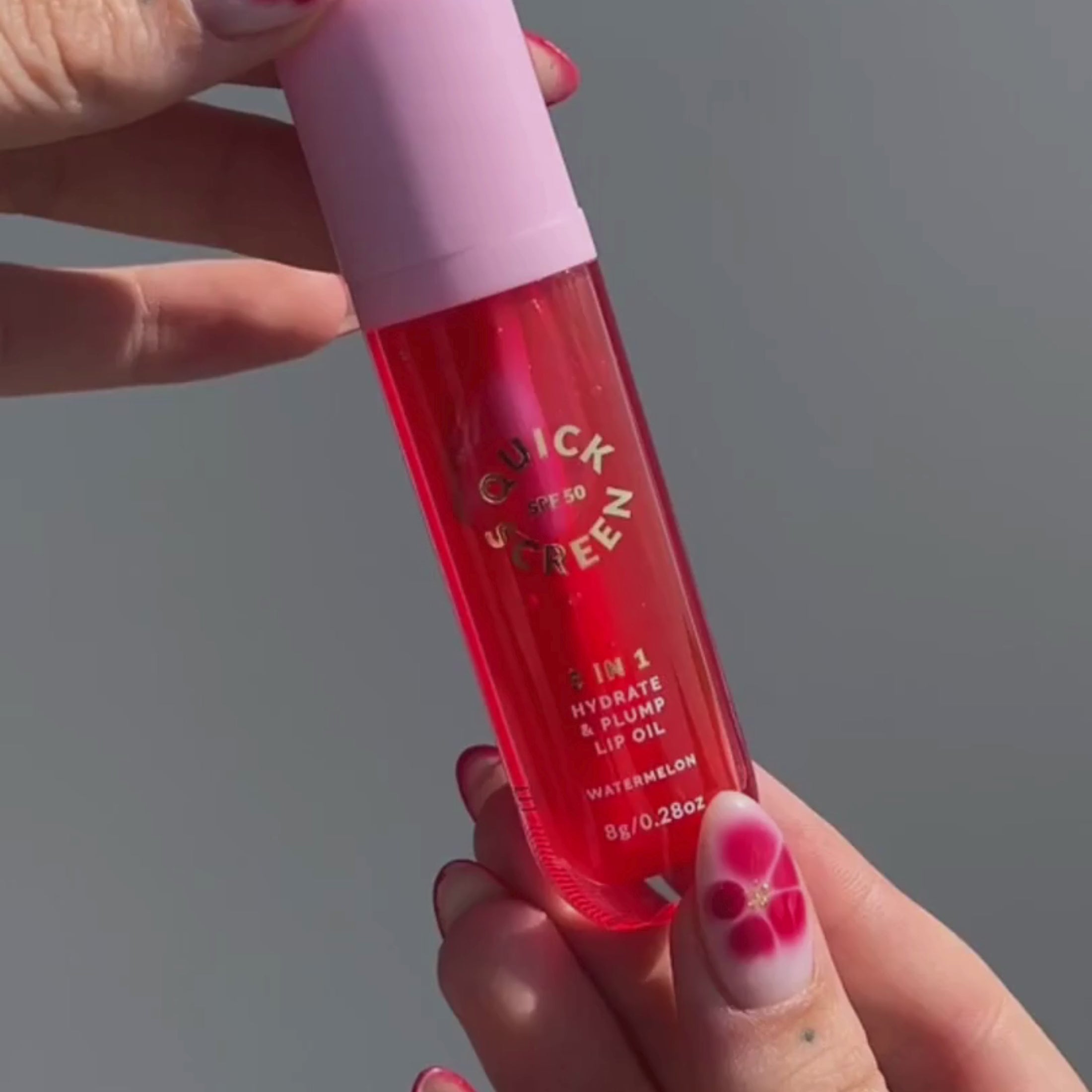 SPF50 3 in 1 Hydrate &amp; Plump Watermelon Lip Oil